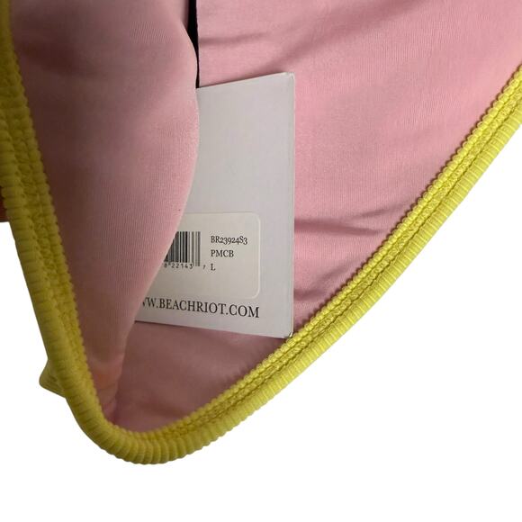 Beach Riot Emmy Pastel Macaron Colorblock High Waisted Bikini Bikini Bottoms L - Picture 7 of 10
